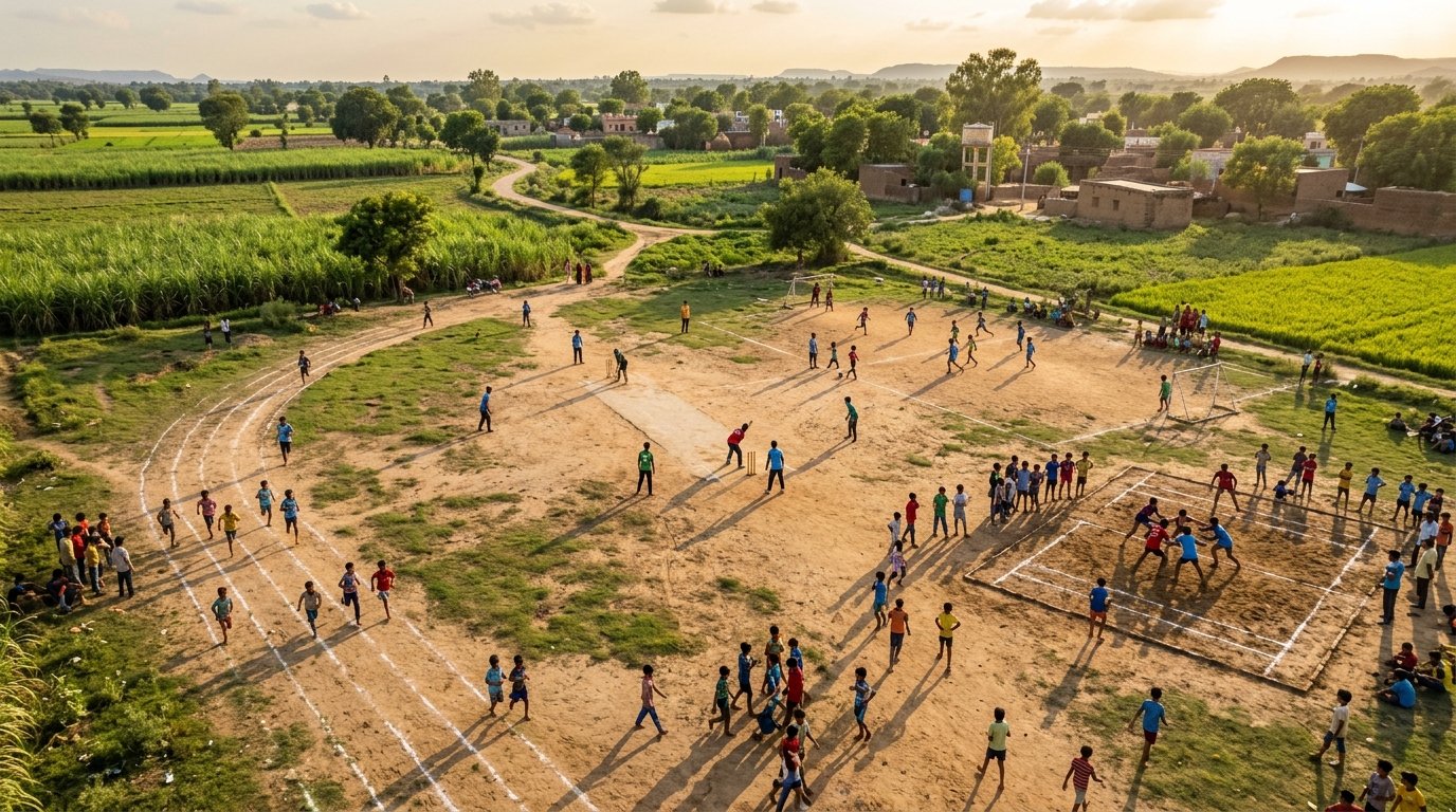 Ananya training in community ground